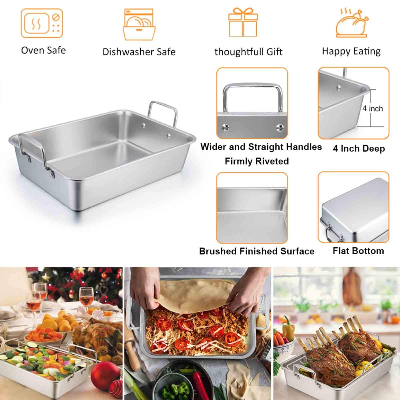 TeamFar bandeja con bordes altos para jugos sin derrames.