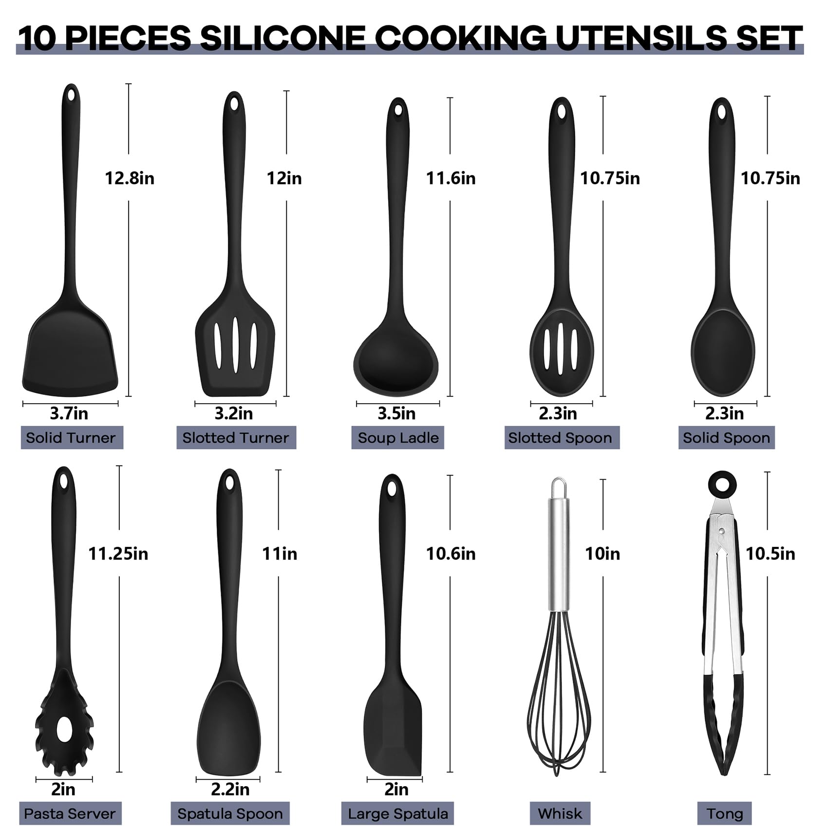 TeamFar espátula silicona con asa de inox, protege sartenes y facilita volteos.