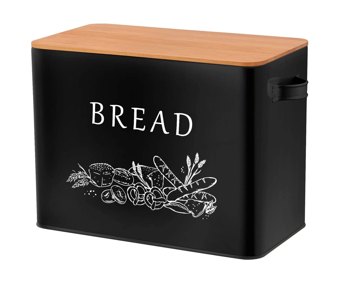 TeamFar Panera con tapa de madera, ideal para pan fresco.