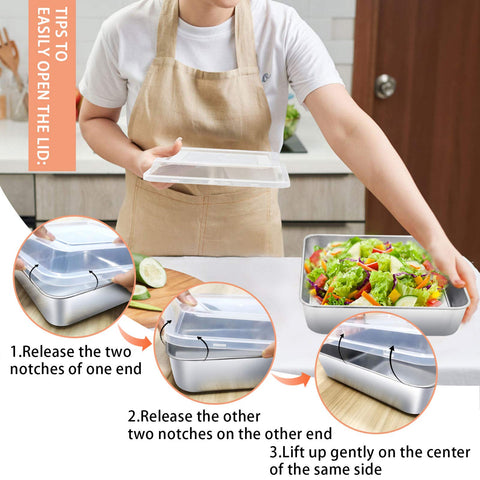 TeamFar tapa ajustada mantiene los alimentos frescos y evita derrames.