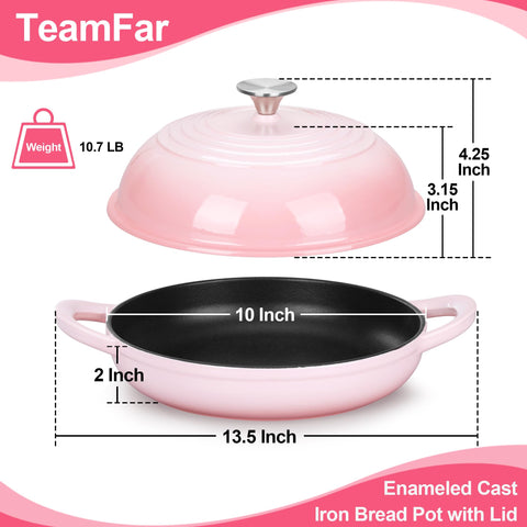 Tapa cúpula alta TeamFar para horno, mantiene vapor y ayuda al levado.