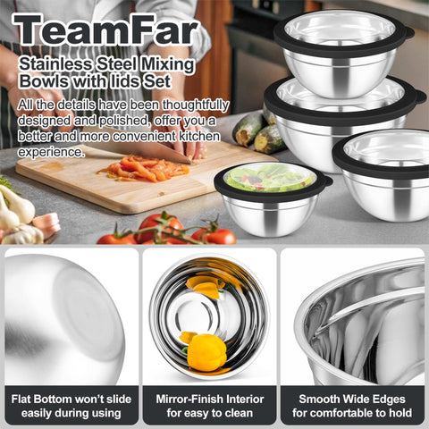 TeamFar tapas herméticas translúcidas permiten ver el contenido