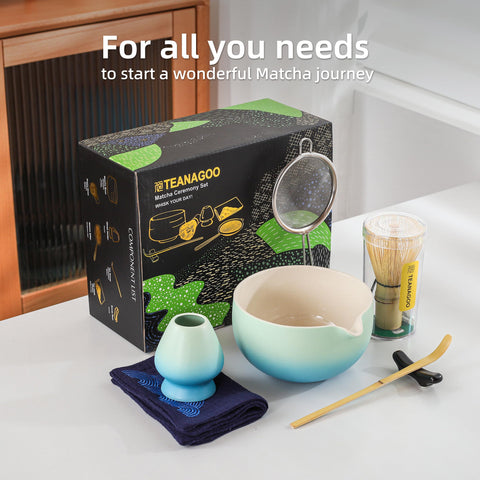 TEANAGOO chashaku, cuchara de medición para porcionar matcha con precisión