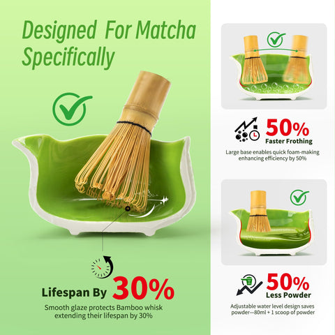 Teanagoo cucharon-chashaku para porciones precisas de matcha.