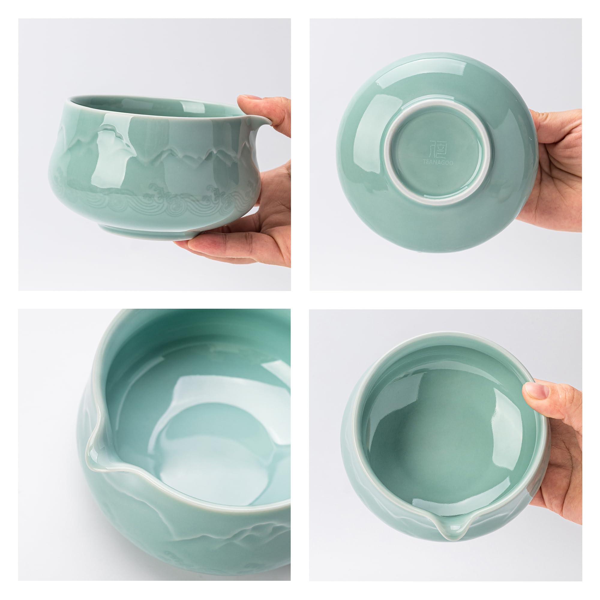 TEANAGOO Soporte para batidor cerámico, almacenamiento ordenado y elegante