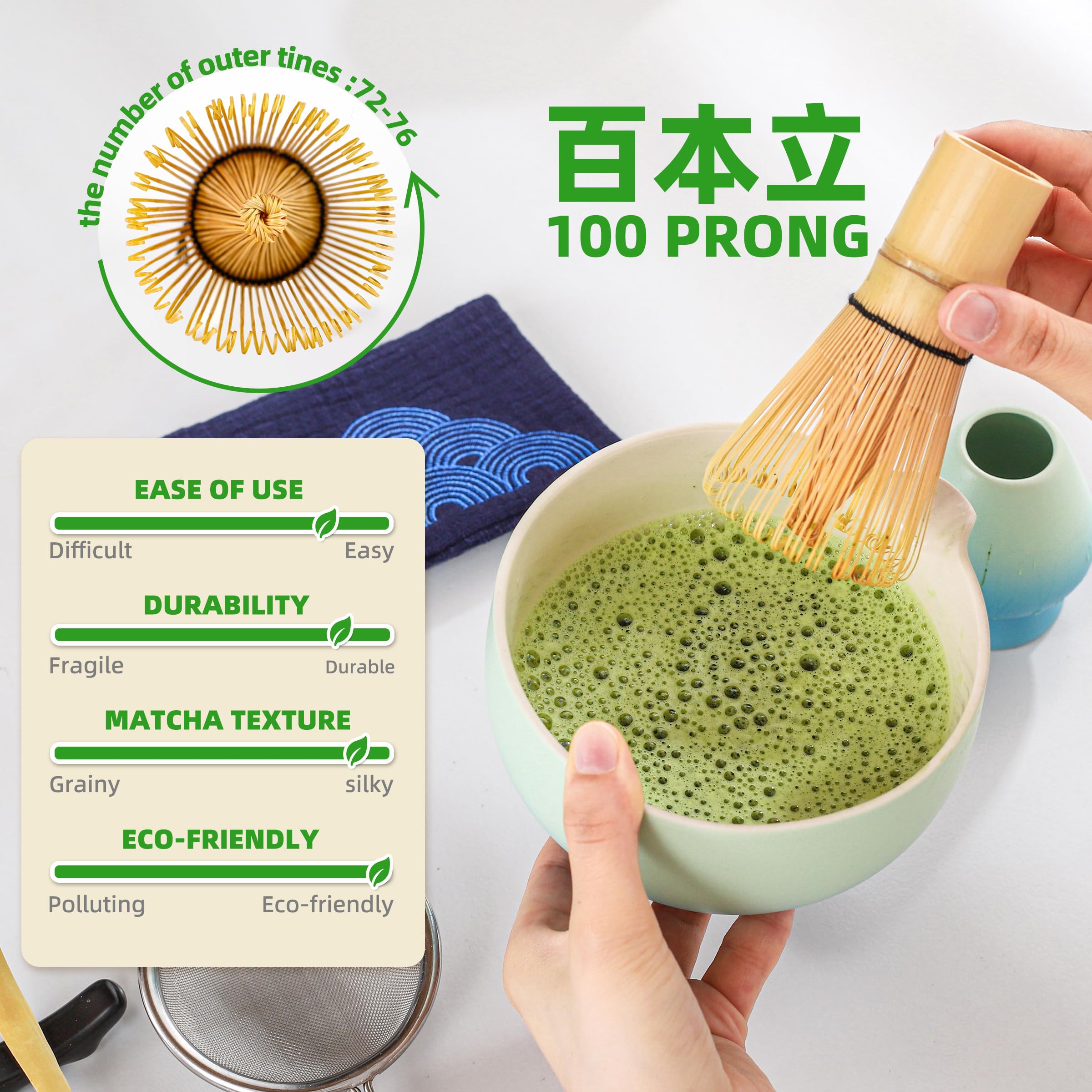 TEANAGOO tazón cerámico para matcha, acabado seguro y resistente