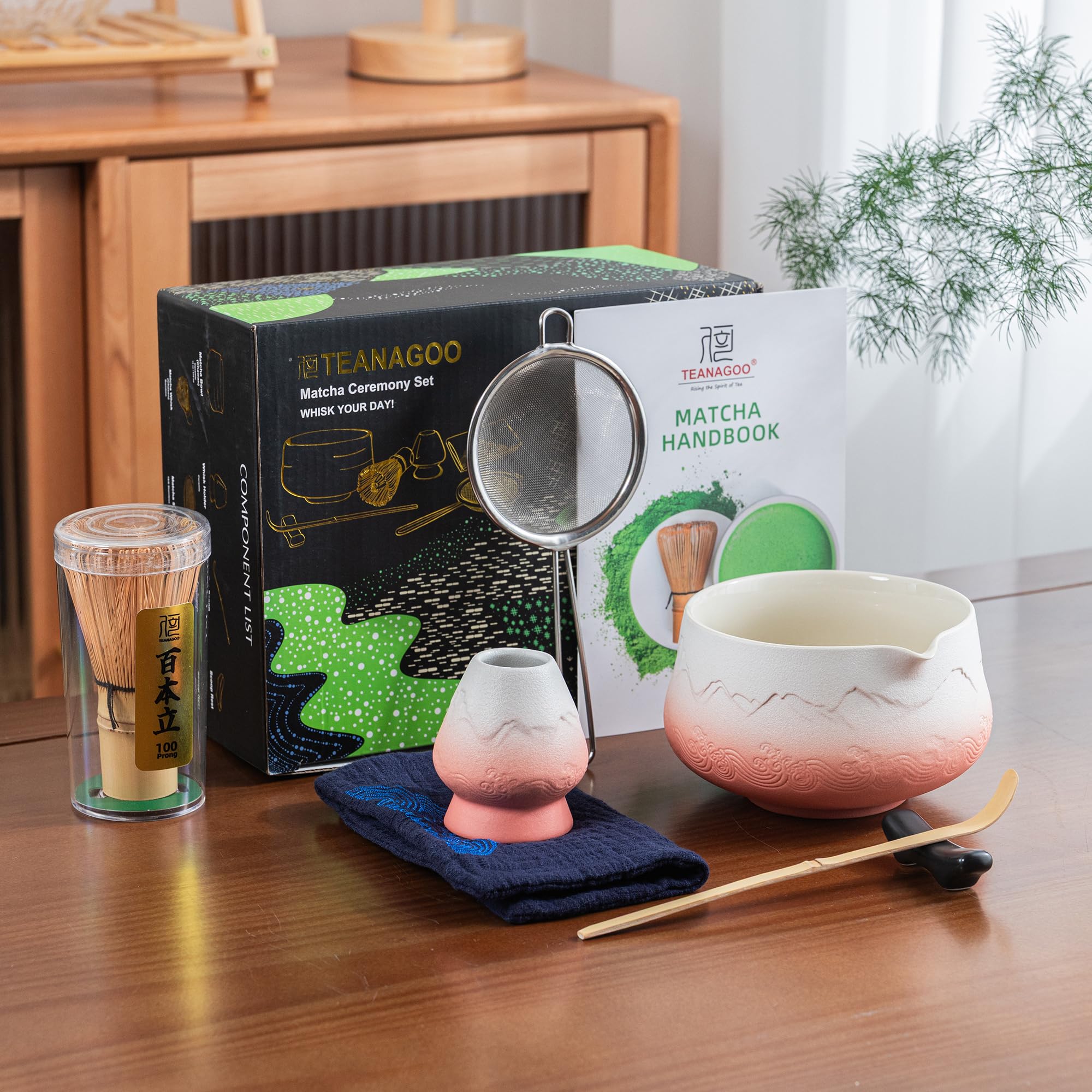 TEANAGOO tamiz de matcha, tamiza polvo para una textura suave.