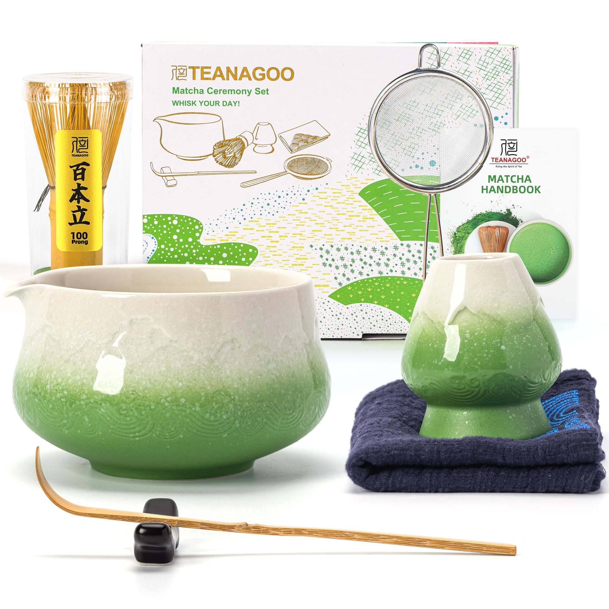TEANAGOO tazón cerámico 560 ml para preparar matcha suave.