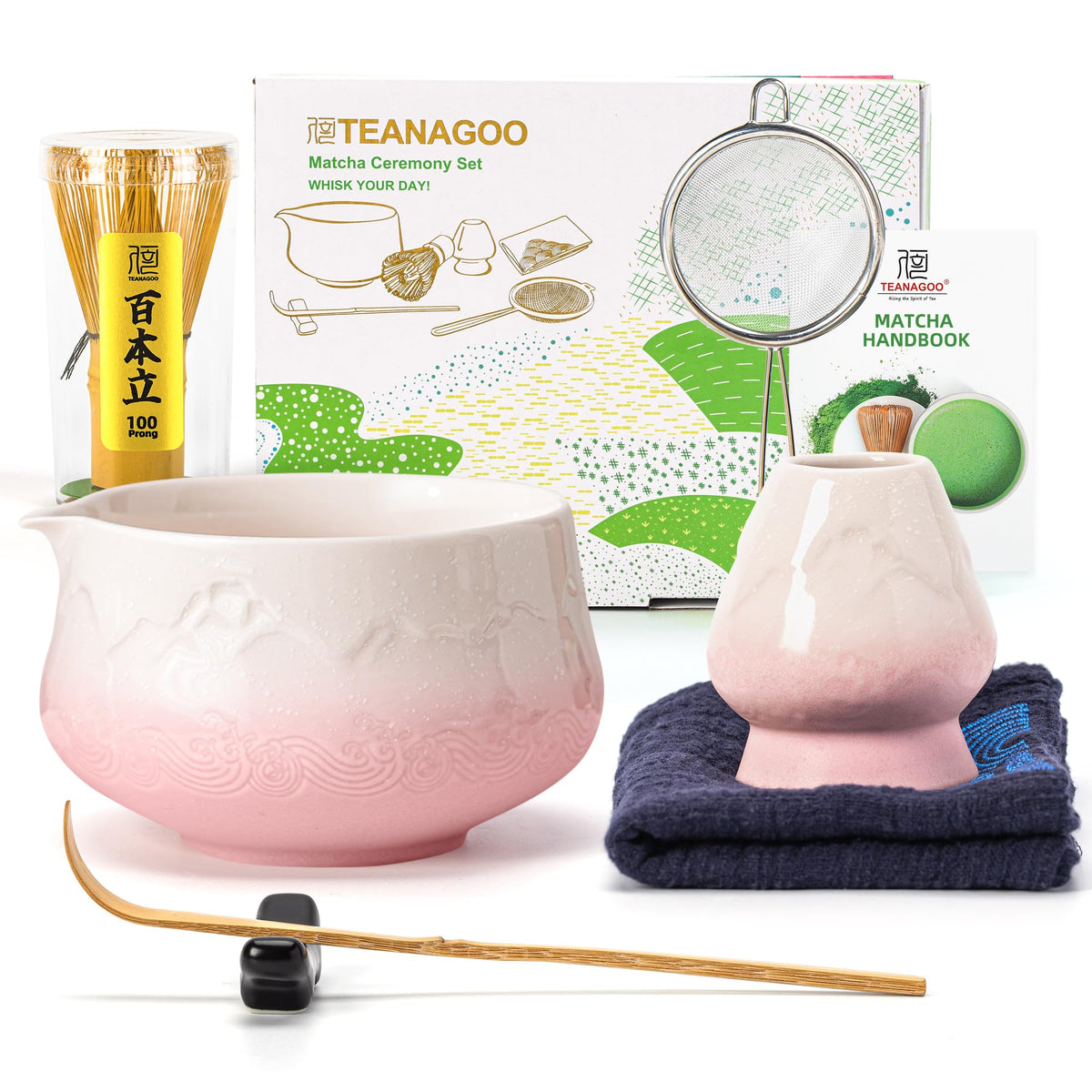 Teanagoo tazón matcha cerámico 560 ml, diseño elegante para ceremonia y bebidas.