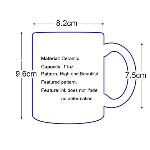 Taza Tearleet de cerámica, regalo perfecto para amantes del café, uso diario.