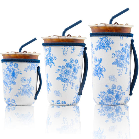 TEASIK manga neopreno para café frío con asa, mantiene la bebida fría.