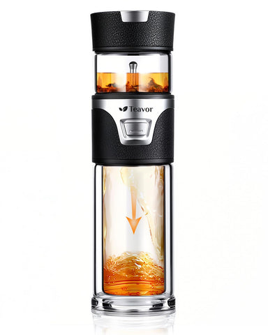 TEAVOR MagicFlow infusor de un solo toque para té, infusión rápida y limpia.