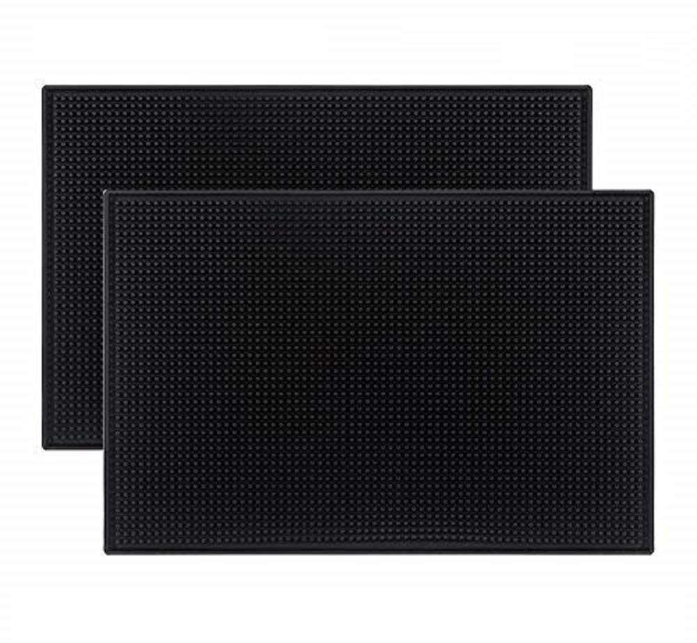Tebery alfombrilla barra negra 18x12: protección de encimado ante derrames.