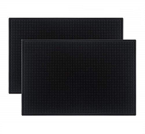 Tebery alfombrilla barra negra 18x12: protección de encimado ante derrames.