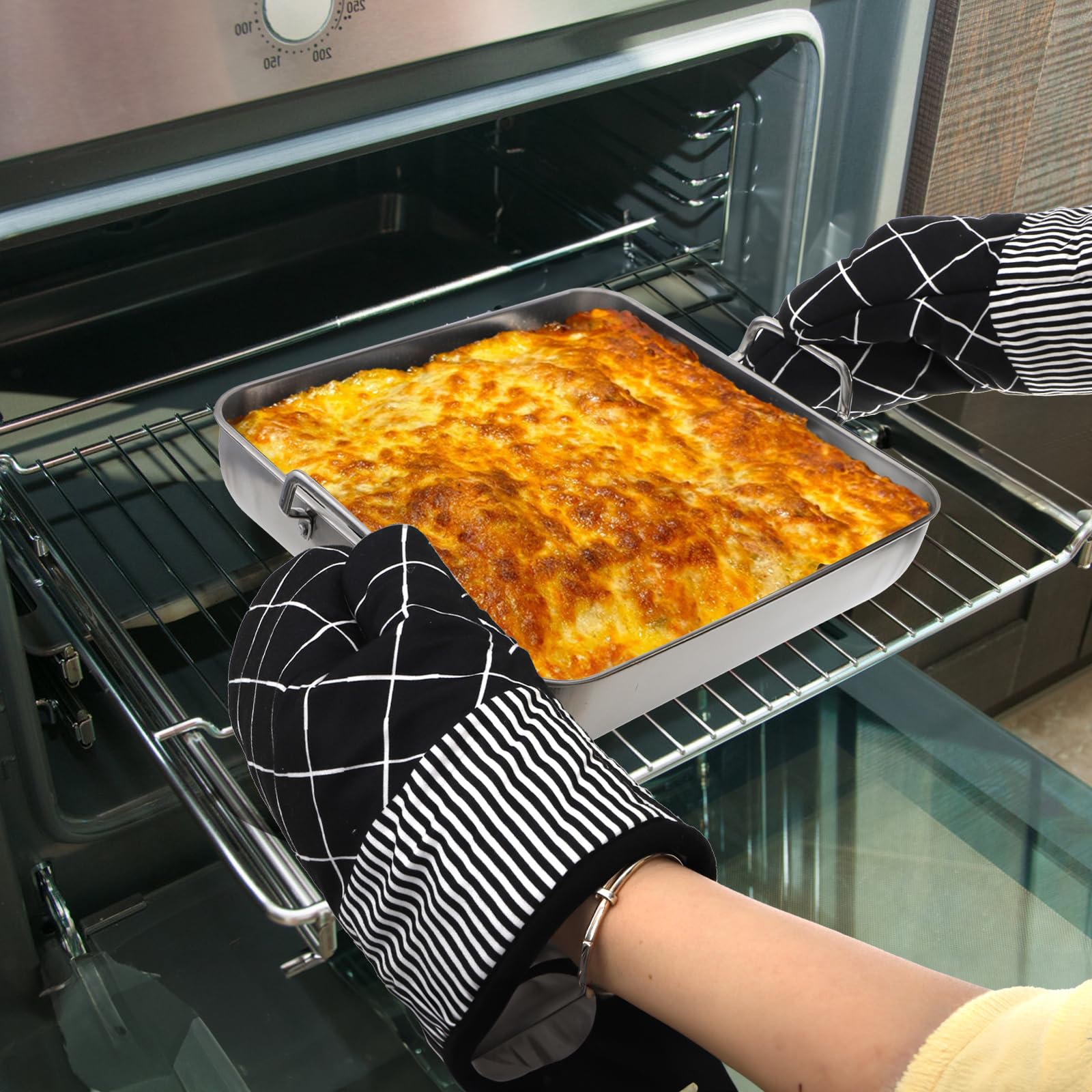 Tebery bandejas aptas para horno y lavavajillas para limpieza sencilla