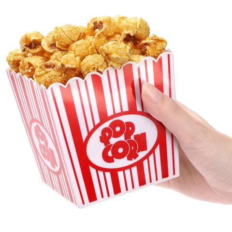 Tebery con diseño rojo y blanco añade encanto de cine a tus aperitivos.