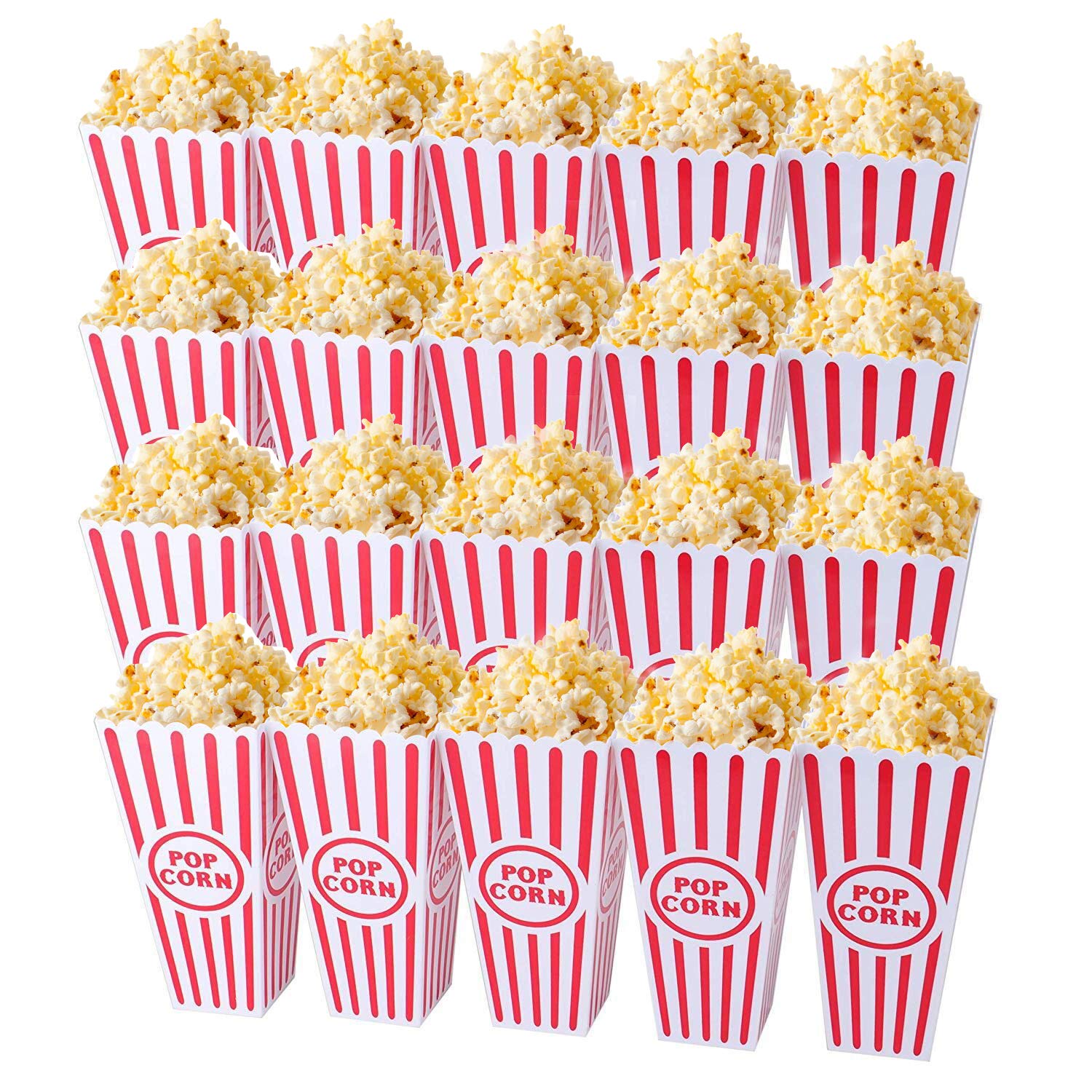 Tebery cajas palomitas plástico estilo cine, ideales para entretenimiento en casa