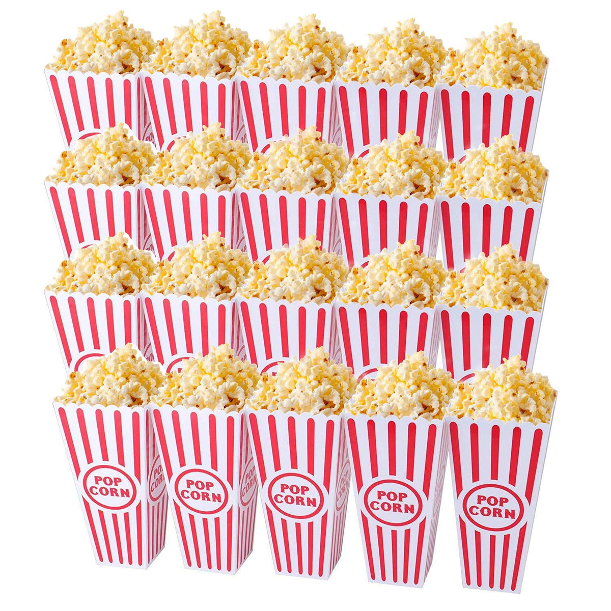 Tebery cajas palomitas plástico estilo cine, ideales para entretenimiento en casa