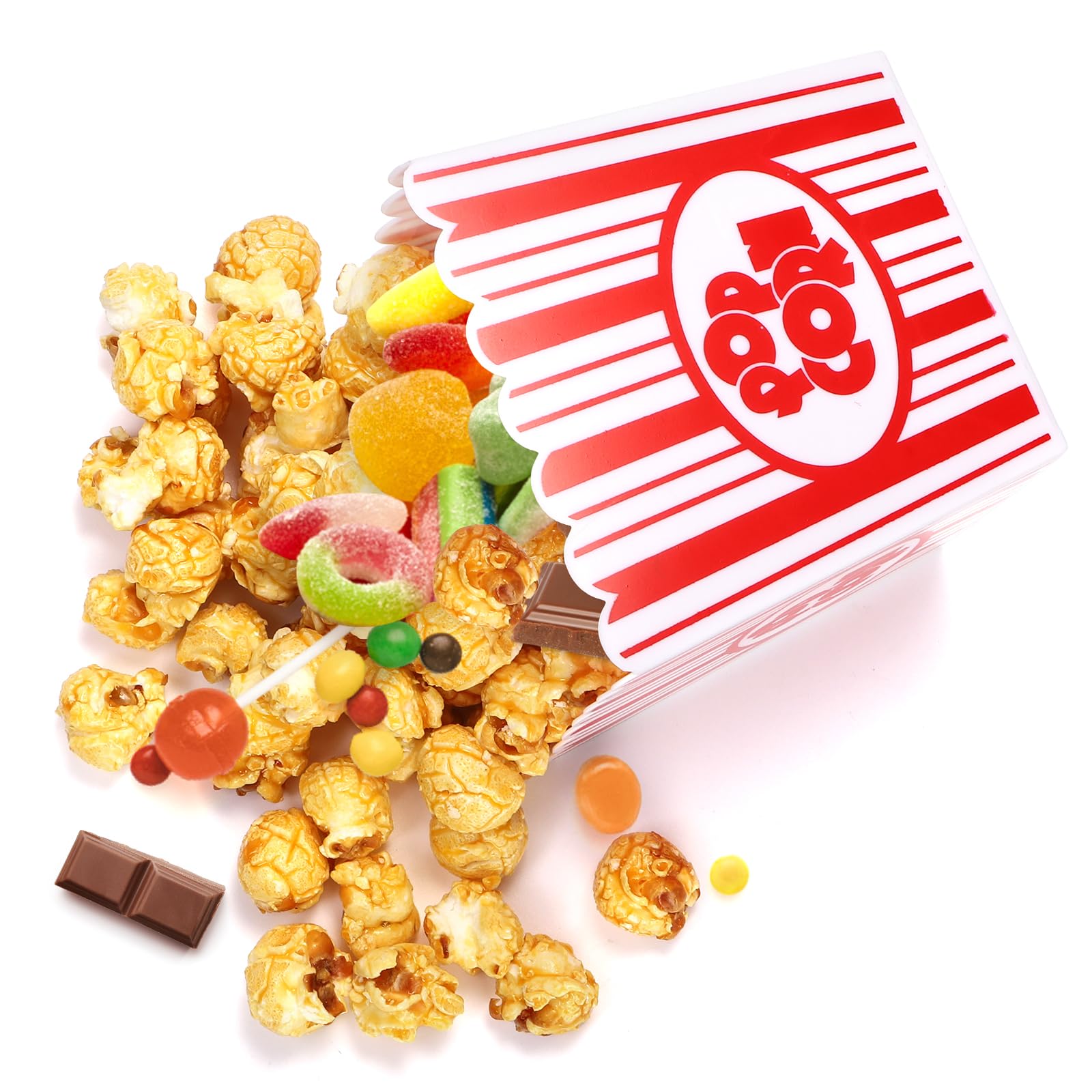 Contenedores Tebery apilables ahorran espacio y organizan snacks.