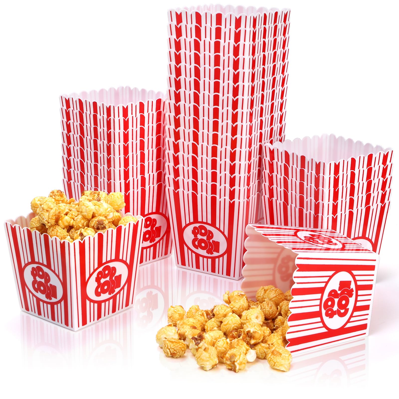 Tebery para palomitas y bocadillos, uso múltiple en fiestas.