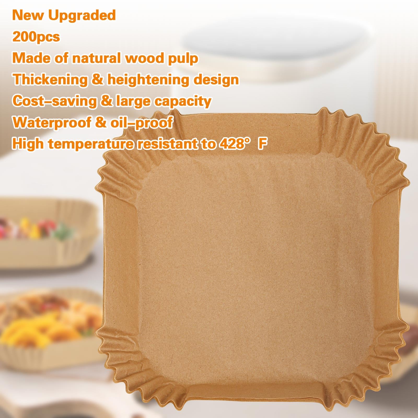 Tecbeauty papel resistente a 428 °F para hornear y freír