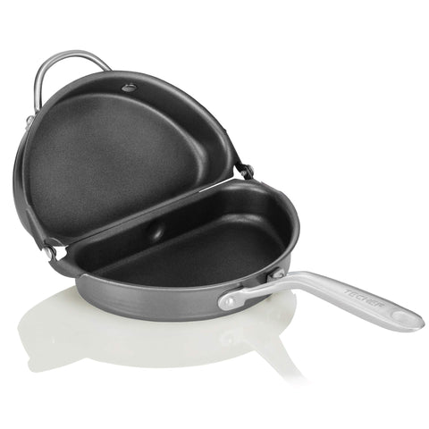TECHEF sartén omelette doble cara muestra voltear huevos fácilmente