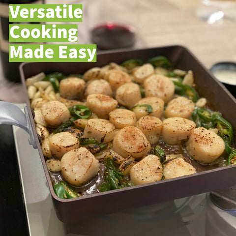 TeChef Tamagoyaki, diseño deslizante para voltear con facilidad