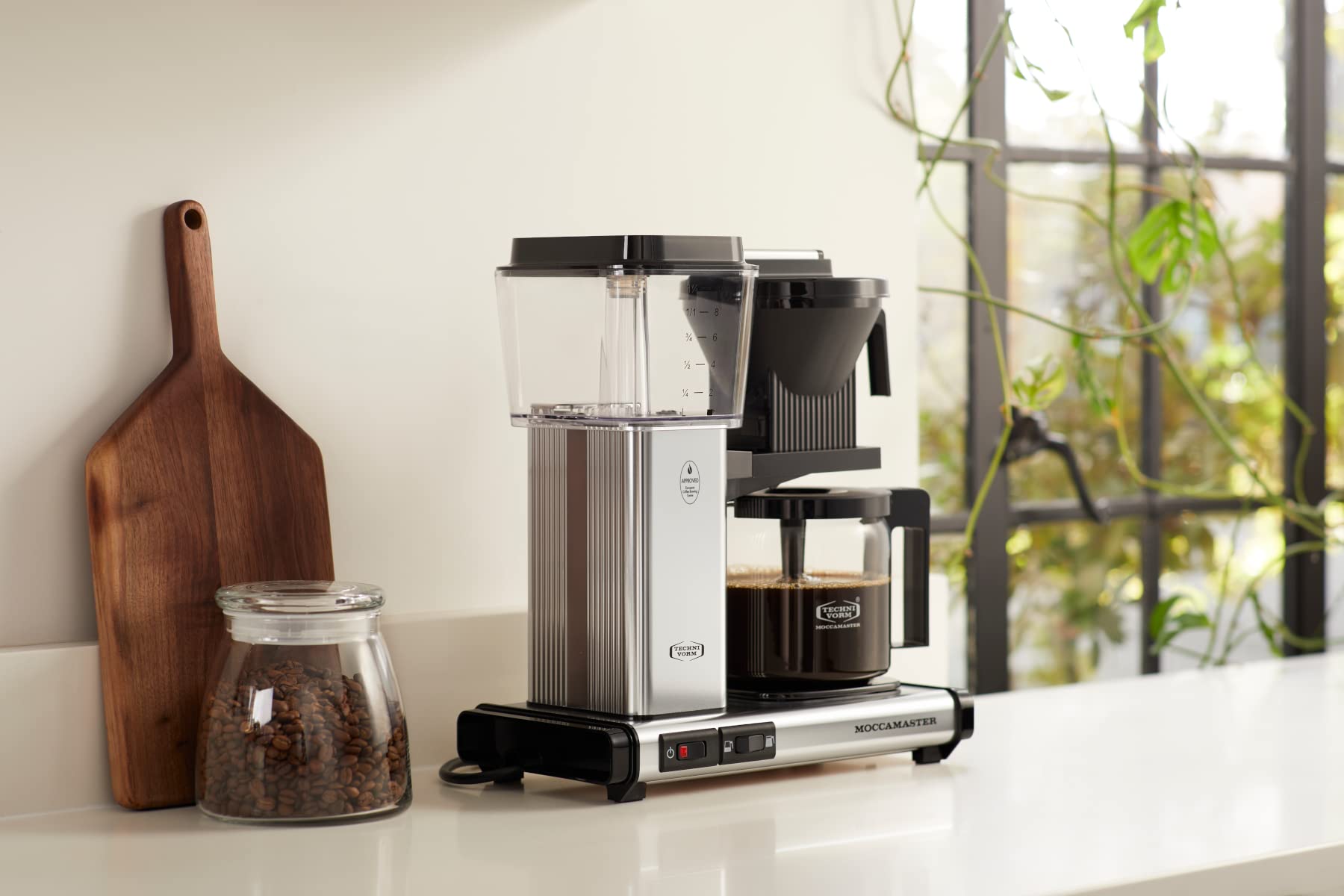 Technivorm Moccamaster 53941 KBGV Selección, placa caliente independiente mantiene la temperatura entre tazas.