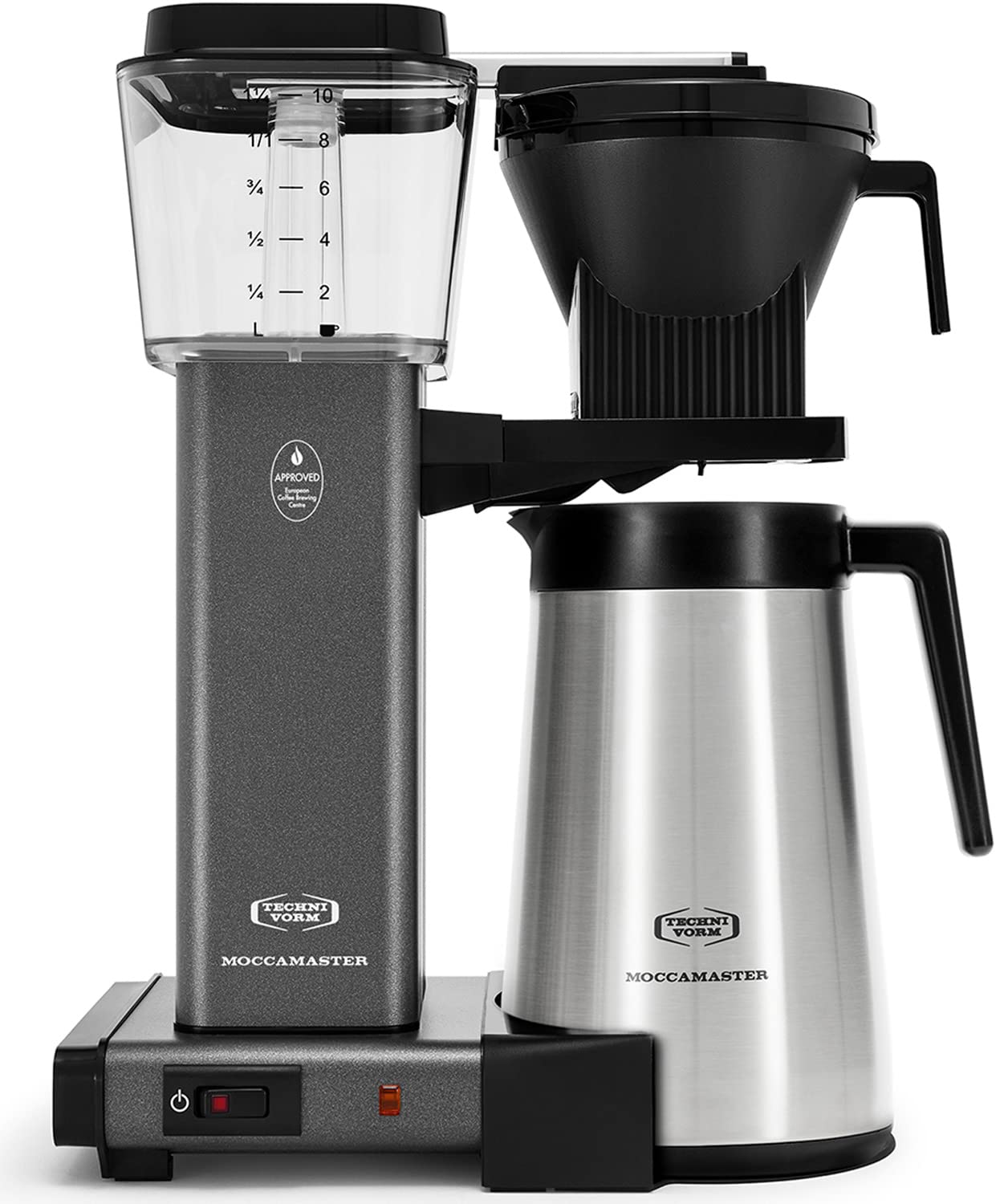 Technivorm Moccamaster 79317 KBGT exterior gris piedra, uso diario.
