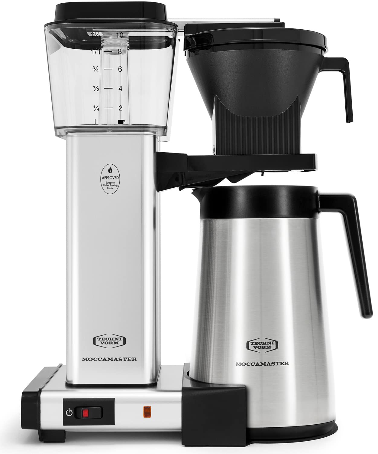 Cafetera Moccamaster KBGT con jarra termica de acero inoxidable mantiene caliente el café
