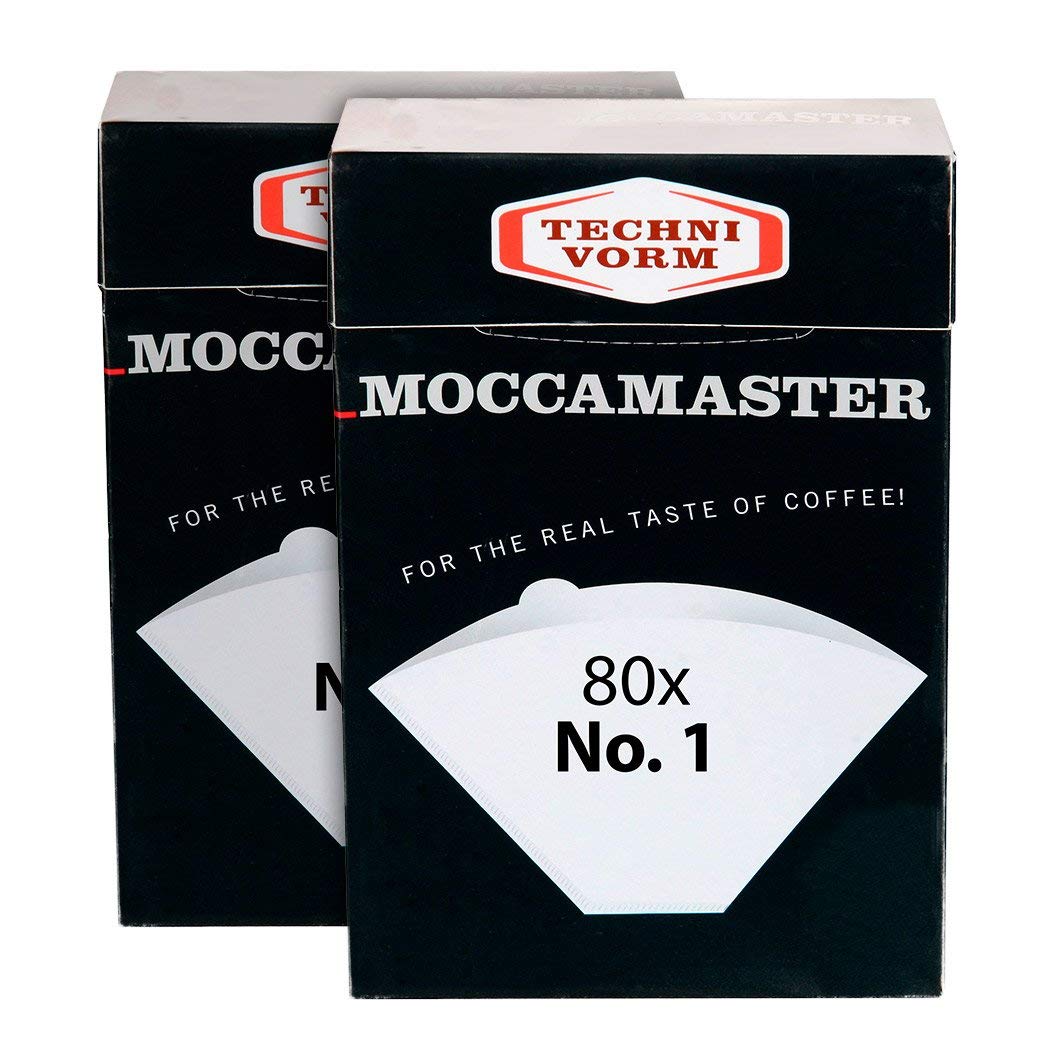 Filtros de papel Technivorm Moccamaster para Cup-One, filtración limpia y consistente.