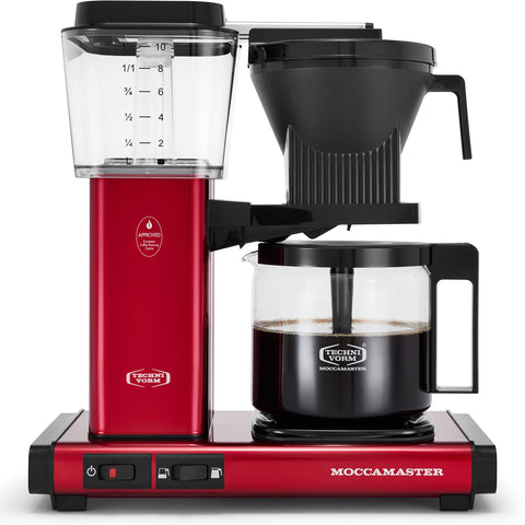 Technivorm Moccamaster KBGV Select Candy Apple Red, toma principal, café rápido y consistente.