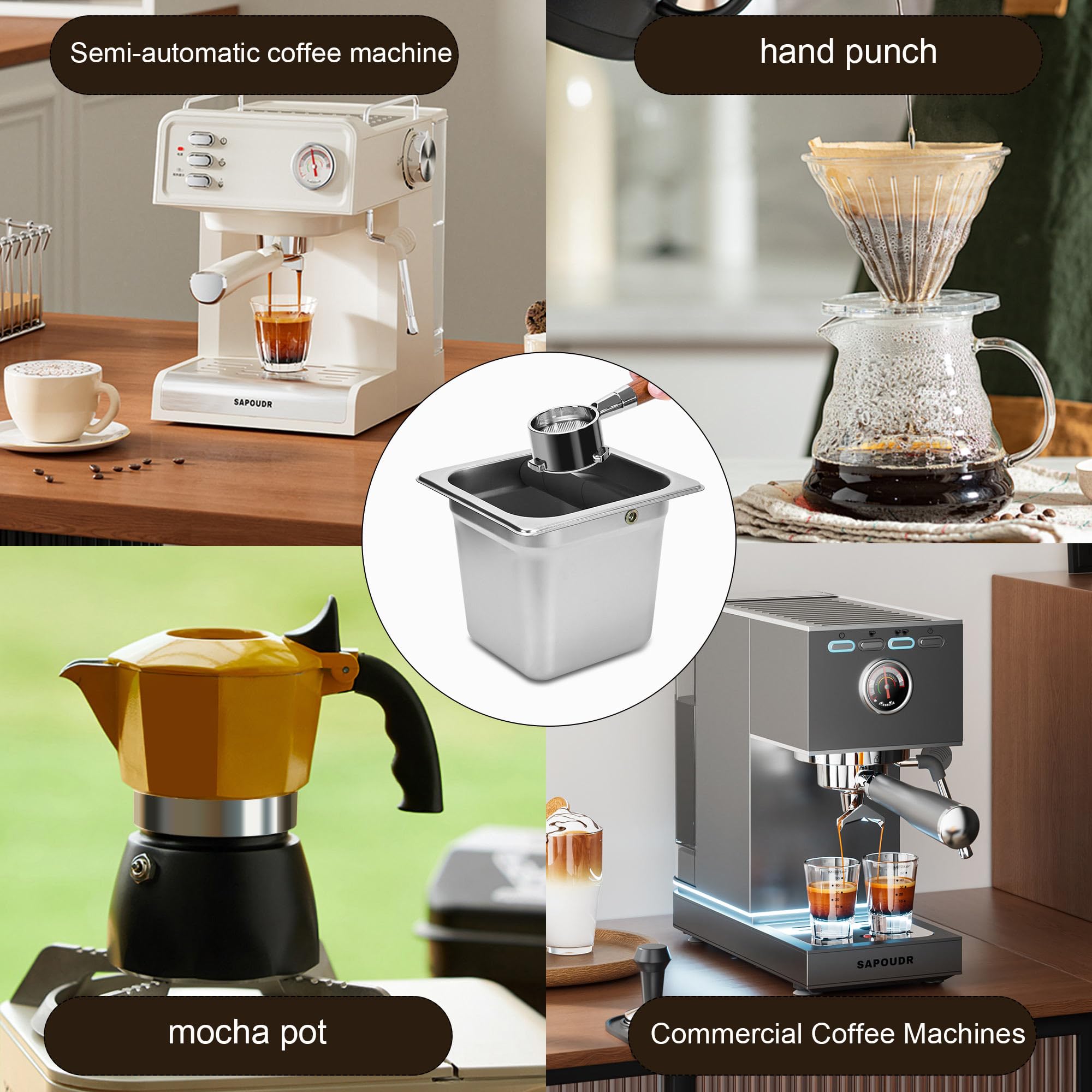 TECHSHARE recogeposos para hogar y cafe, versátil para uso diario.