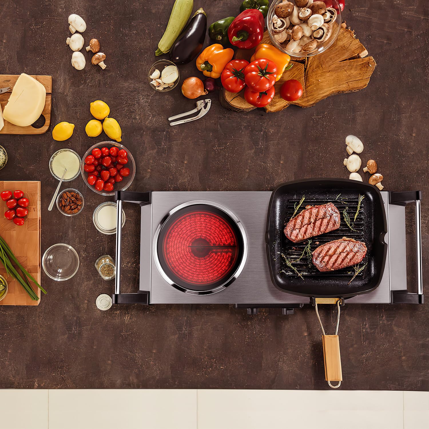 Techwood compatible con todos los utensilios, mayor versatilidad en recetas.