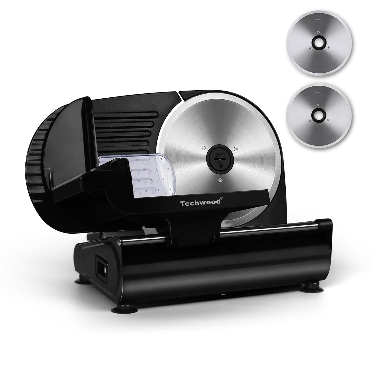 Techwood cortadora de carne con cuchilla de 9 pulgadas para cortes uniformes