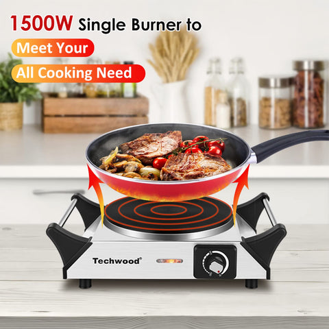 Techwood diseño plateado moderno que mejora la estética de la cocina.