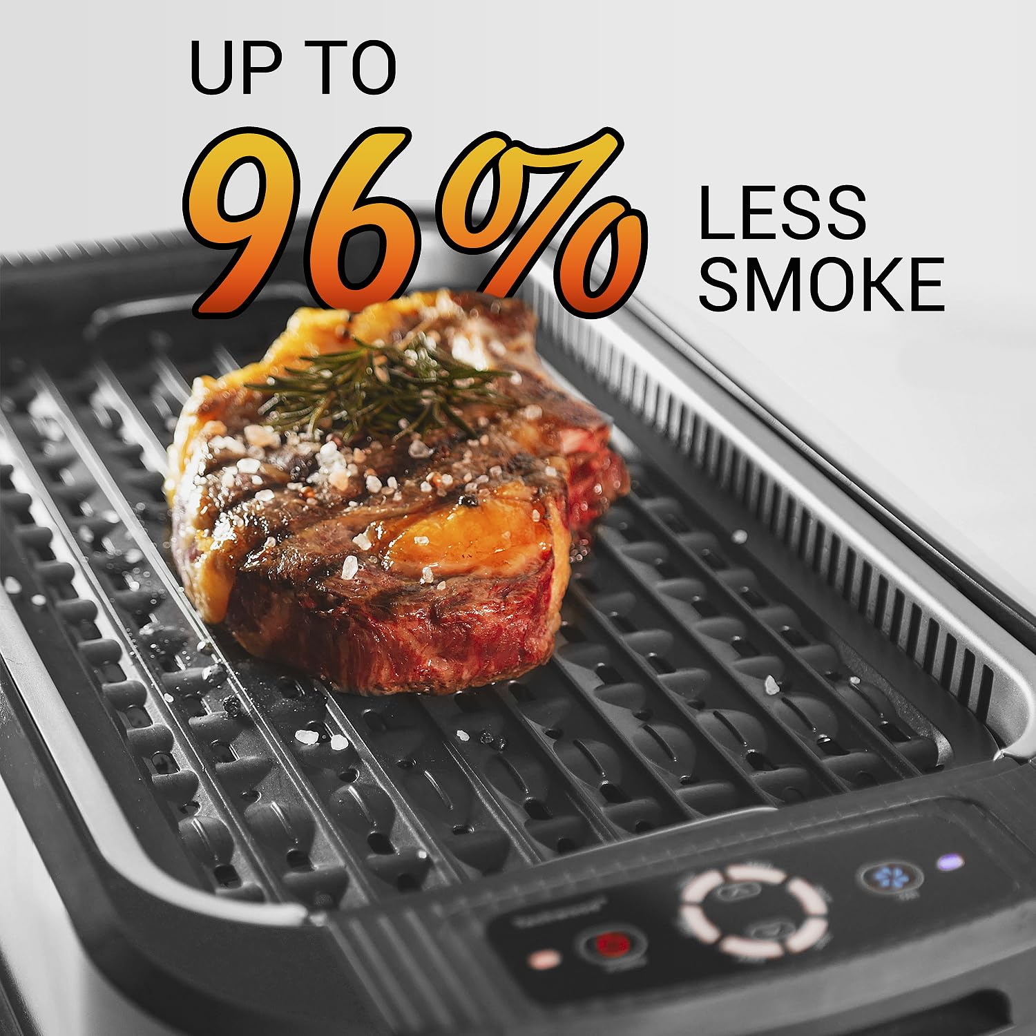 Parrilla Techwood bandeja de goteo removible para recoger grasa