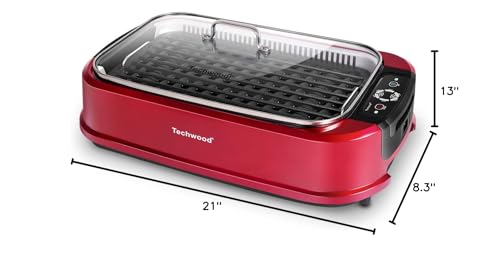 Techwood parrilla coreana portátil para cocinar carnes y verduras en interiores.