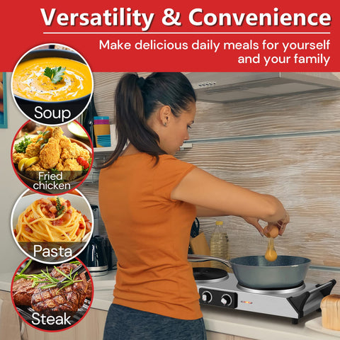 Techwood placa-coccion-todo-utensilios compatible con todo tipo de sartenes.