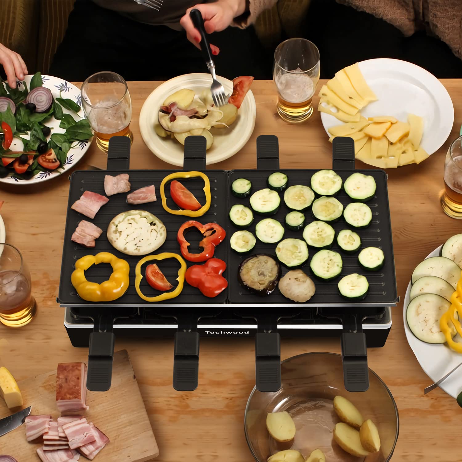 Techwood Raclette Grill, garantía de 18 meses y devolución sin complicaciones