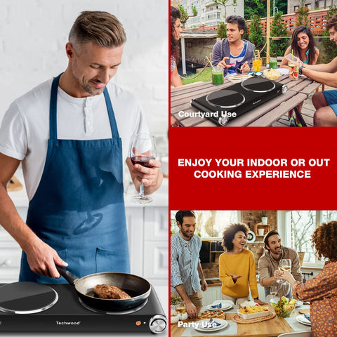 Techwood superficie inoxidable cepillada: aspecto moderno y limpieza sencilla.