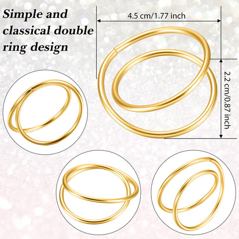TecUnite anillos para servilletas dorados, acabado pulido que realza la presentación.