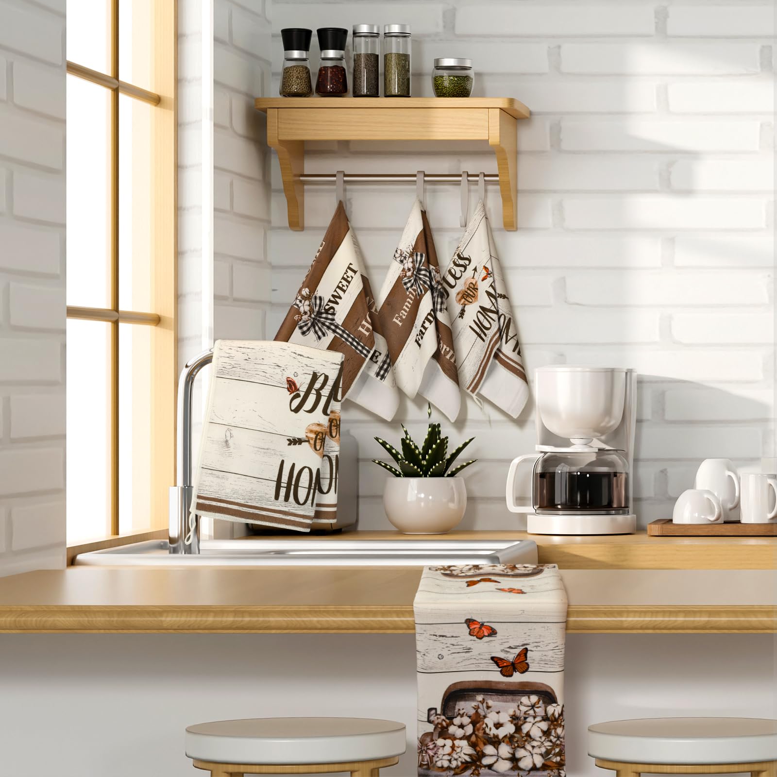 TecUnite diseños vintage para cocina, añaden encanto retro mientras limpian y secan con estilo.