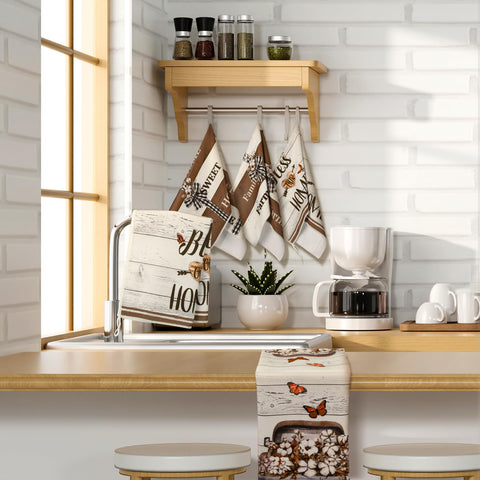 TecUnite diseños vintage para cocina, añaden encanto retro mientras limpian y secan con estilo.