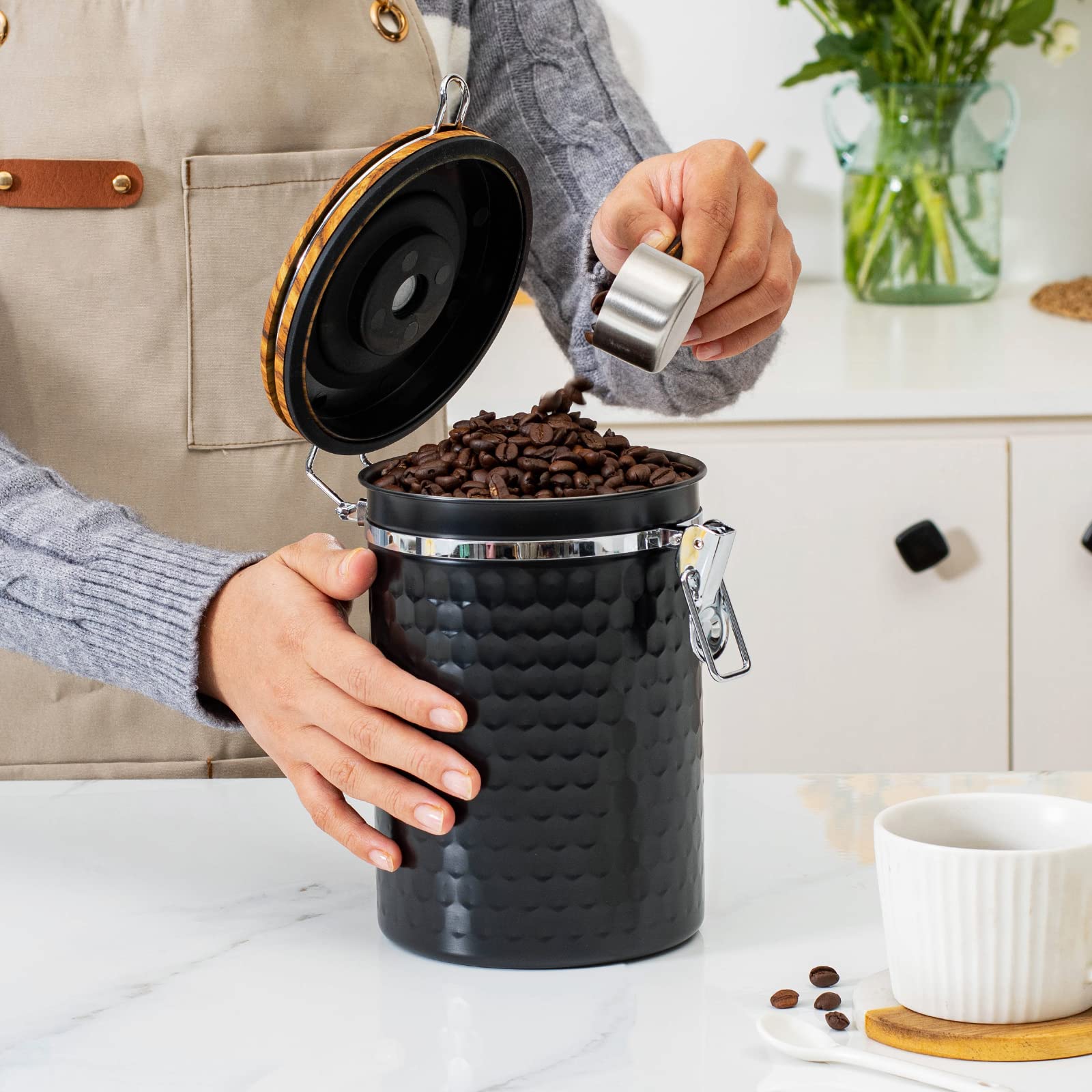 TEDSWAIT válvula CO2 conserva la frescura y reduce oxidación.