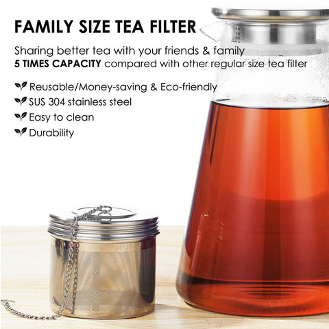 TEEMADE infusor de té 304 acero inoxidable garantiza durabilidad y seguridad