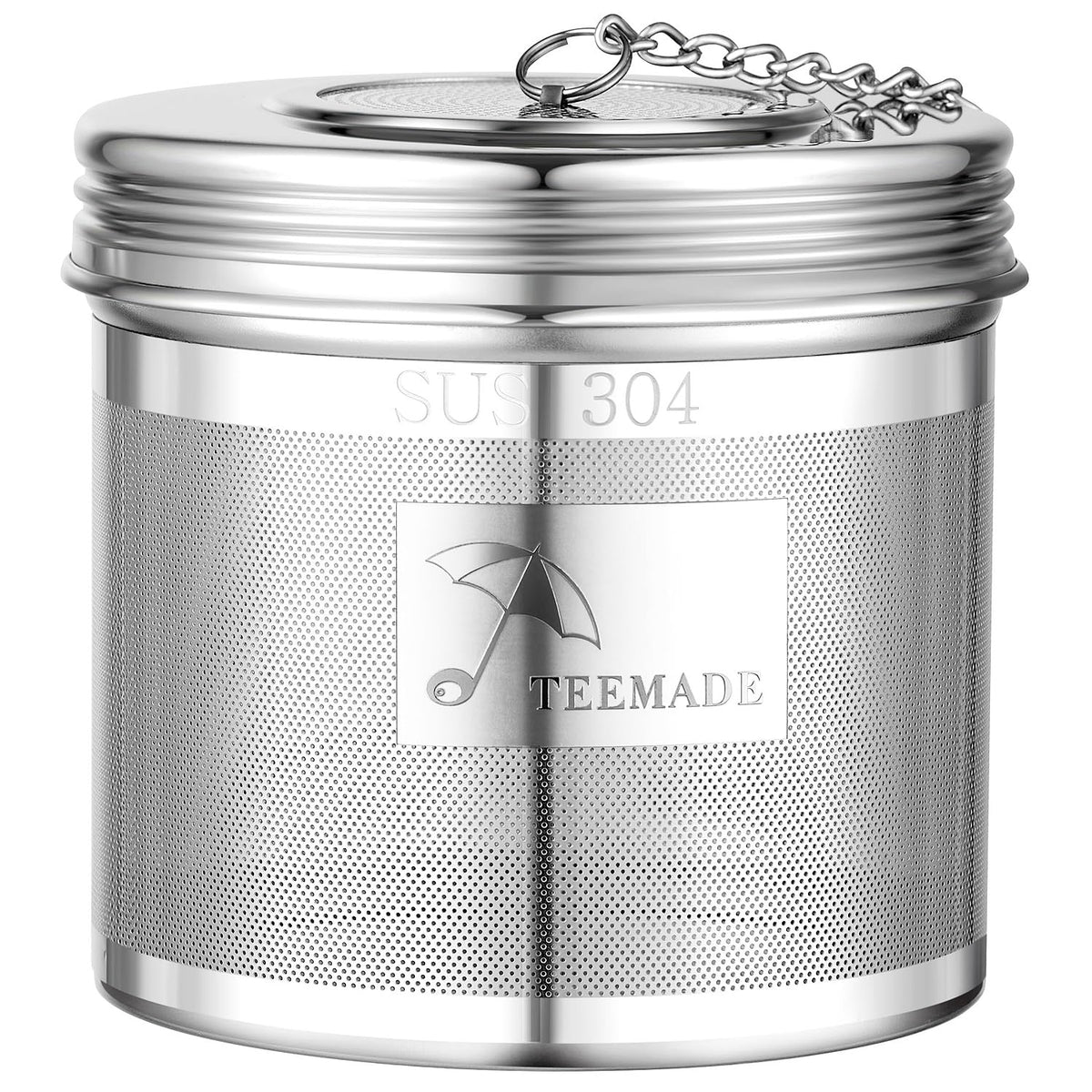 TEEMADE infusor de té extra grande con malla fina evita fugas