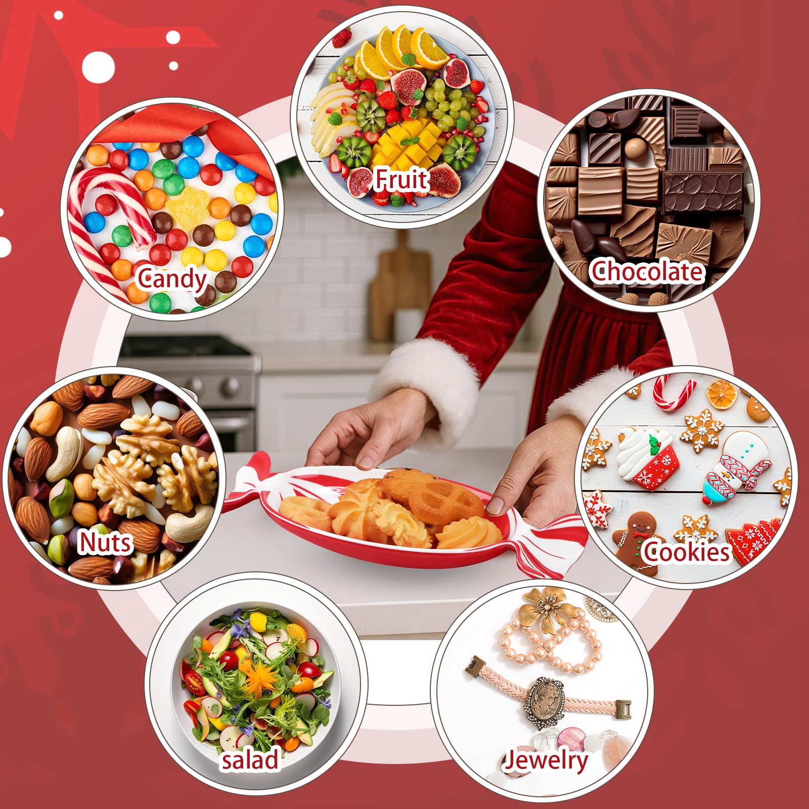 Teenyyou centro de mesa navideño añade brillo festivo a cualquier comedor