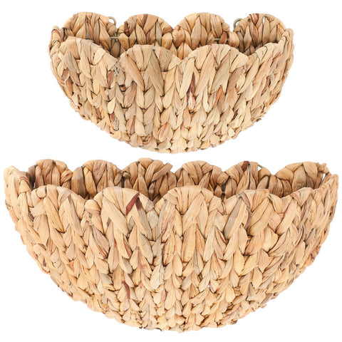 Teenyyou cestas colgantes grandes en mimbre, almacenamiento decorativo para sala