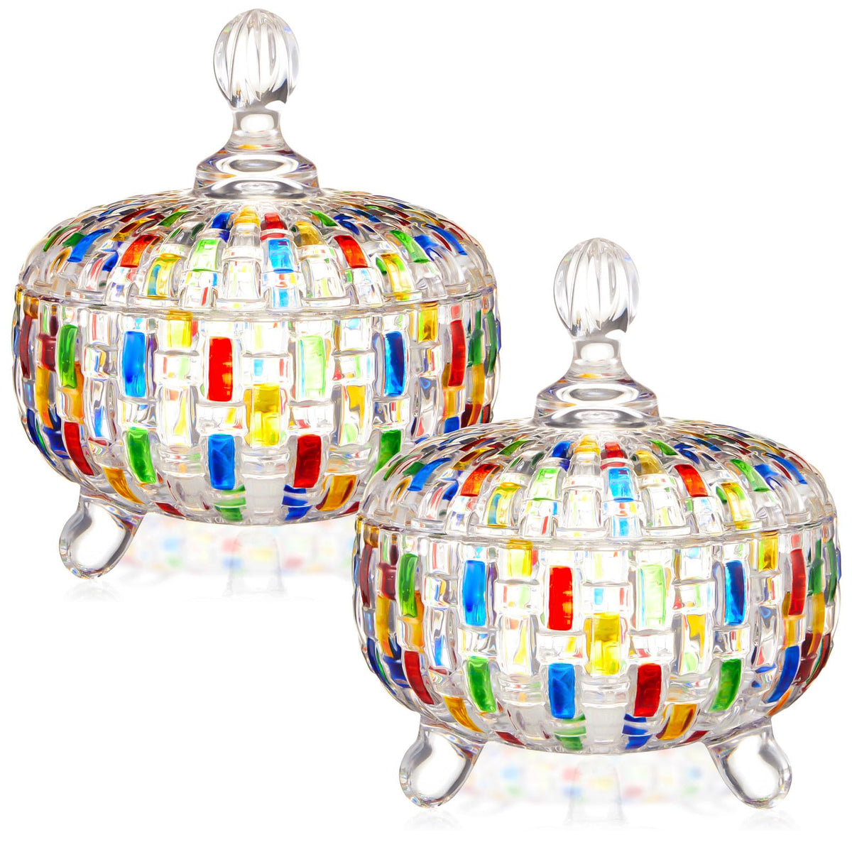 Teenyyou jarras de cristal 710 ml con tapa para almacenar dulces.